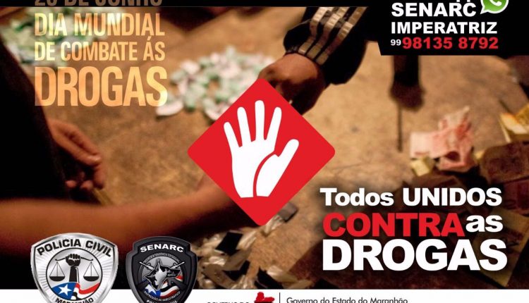 Polícia Civil realiza campanha educativa em prol do DIA Mundial de Combate às Drogas
