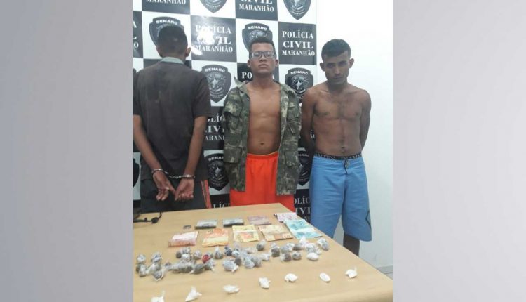 Timon: Polícia Civil detém trio suspeito pelo crime de tráfico de drogas