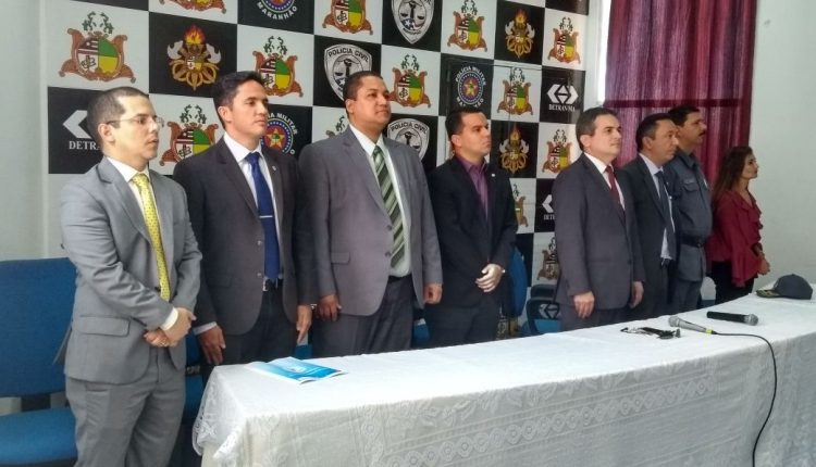 Sistema de Segurança dar posse ao novo delegado da Superintendência da Capital.
