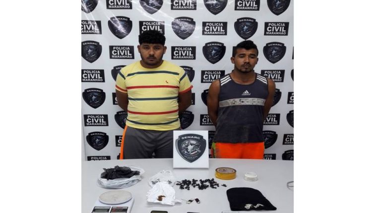 POLÍCIA CIVIL DETÉM DOIS HOMENS SUSPEITOS POR TRÁFICO DE DROGAS NA ZONA RURAL DE SÃO LUÍS