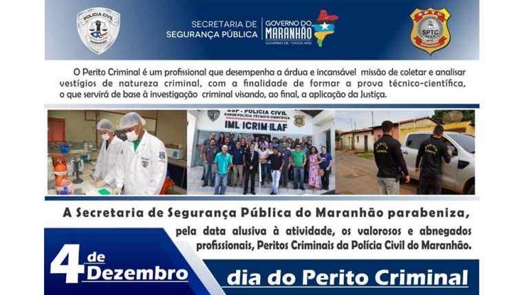 Dia do Perito Criminal