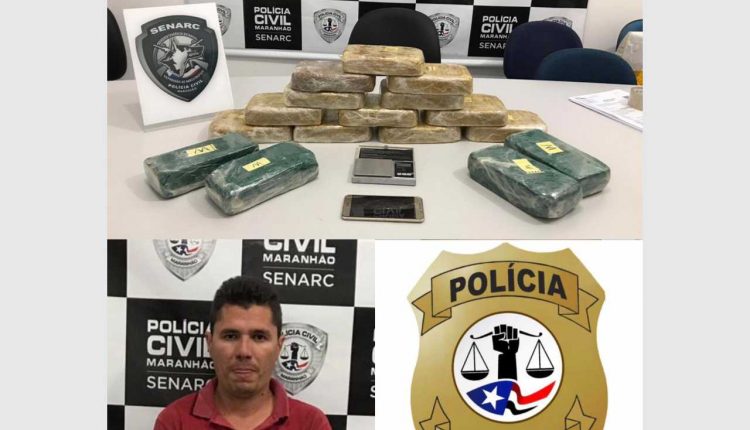 OPERAÃÃO DA POLÃCIA CIVIL PRENDE ACUSADO EM PRESIDENTE DUTRA COM ENTORPECENTES AVALIADOS EM R$ 300 MIL REAIS