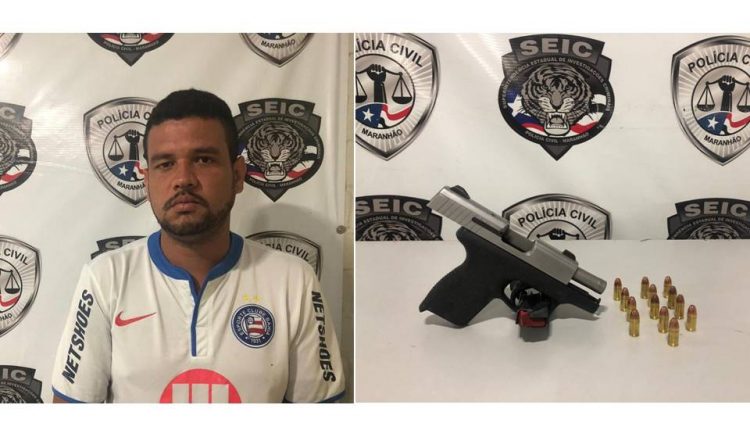 SEIC – POLÍCIA CIVIL CUMPRE MANDADOS DE BUSCA E APREENDE ARMA DE FOGO E MUNIÇÕES EM SÃO LUÍS