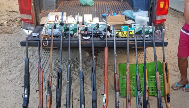 Polícia Civil realiza a maior apreensão de armas de fogo em Carolina