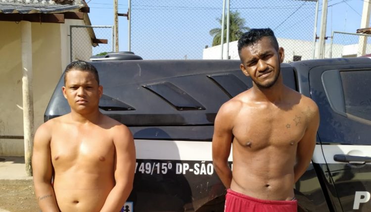 Polícia Civil efetua prisão em flagrante de dois suspeitos da prática de roubo majorado no São Raimundo