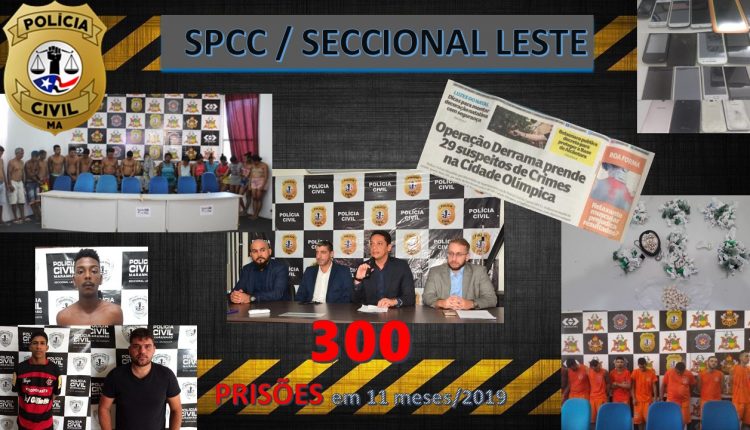 A POLÍCIA CIVIL, POR MEIO DA SUPERINTENDÊNCIA DE POLÍCIA CIVIL DA CAPITAL (SECCIONAL LESTE), JÁ REALIZOU 300 PRISÕES EM 2019 NA REGIÃO METROPOLITANA