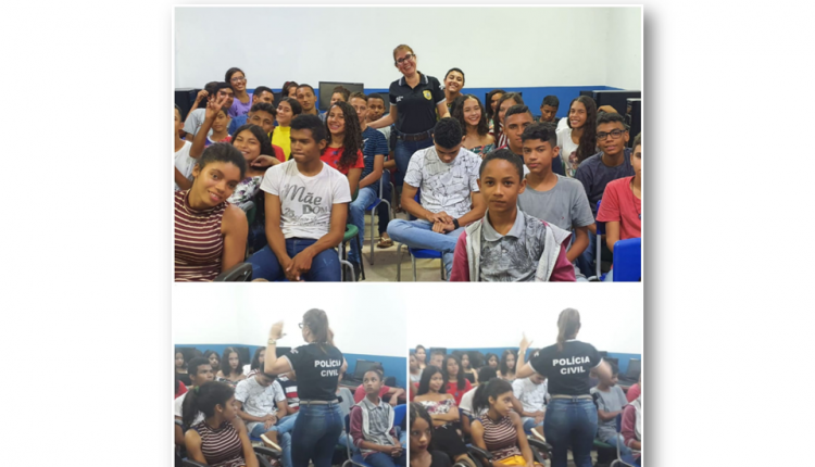 POLÍCIA CIVIL REALIZA PALESTRA EDUCATIVA  EM ESCOLA PÚBLICA DA CIDADE DE IMPERATRIZ