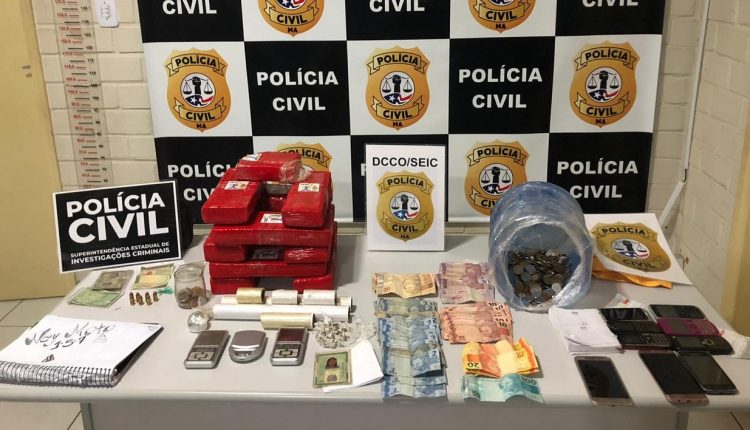 POLÍCIA CIVIL REALIZA PRISÃO DE TRÊS TRAFICANTES E APREENDE 10KG DE DROGA