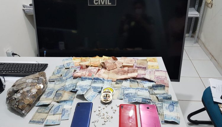 POLÍCIA CIVIL PRENDE TRÊS SUSPEITOS DE TRÁFICO DE DROGAS EM MIRANDA DO NORTE