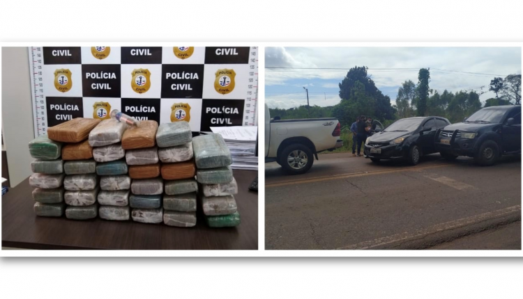 POLÍCIA CIVIL APREENDE 40 KG DE MACONHA COM CRIMINOSO EM AÇAILÂNDIA-MA