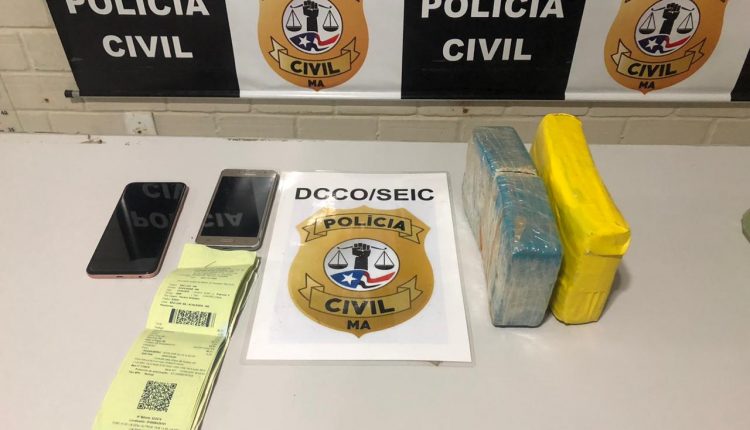 POLÍCIA CIVIL PRENDE EM FLAGRANTE UMA MULHER COM 2KG DE DROGAS