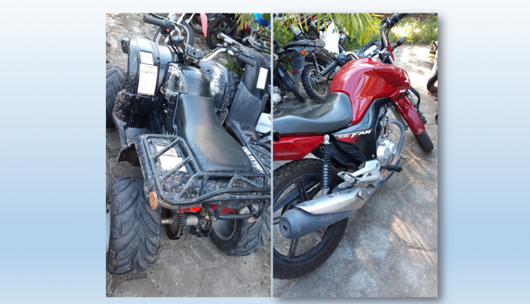POLÍCIA CIVIL RECUPERA QUATRO MOTOCICLETAS ROUBADAS/FURTADAS EM BARREIRINHAS