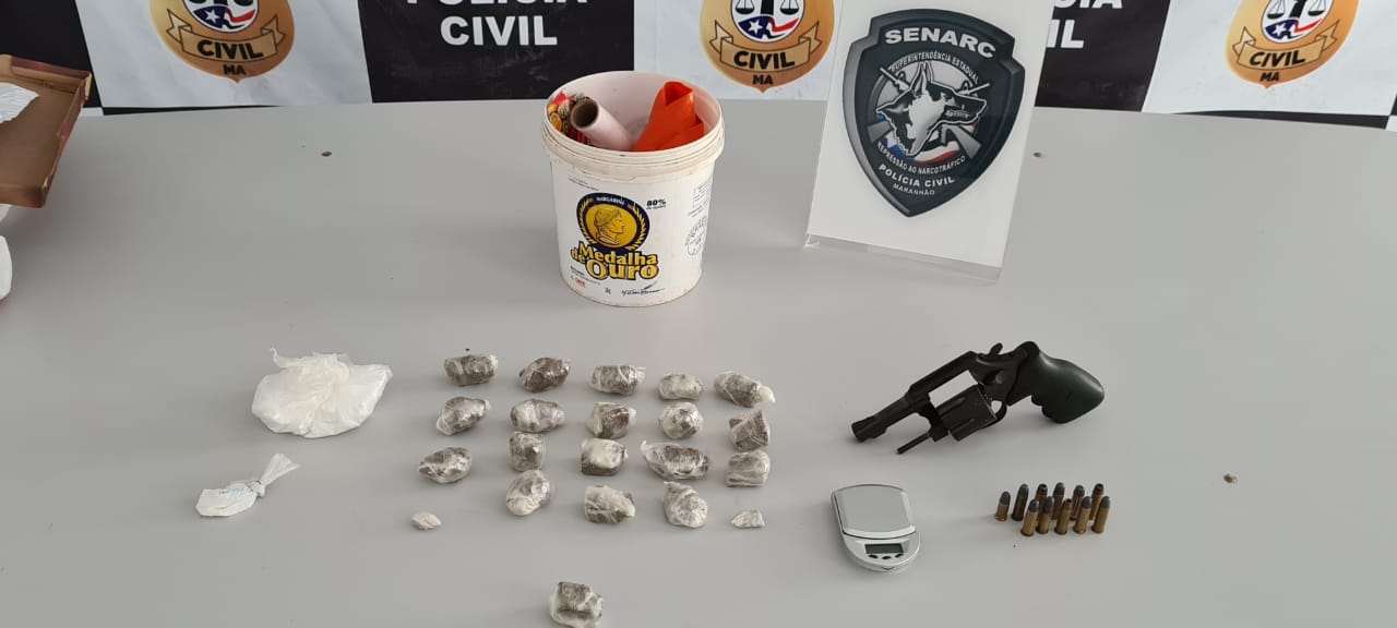 POLÍCIA CIVIL REALIZA PRISÃO EM FLAGRANTE POR TRÁFICO E PORTE ILEGAL DE ARMA DE FOGO NO ALTO DO ITAPIRACÓ