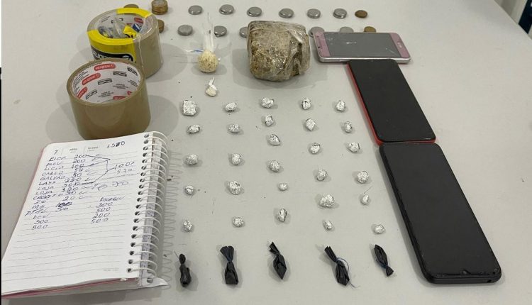 HOMEM É PRESO EM FLAGRANTE POR TRÁFICO DE DROGAS NA VILA LUIZÃO