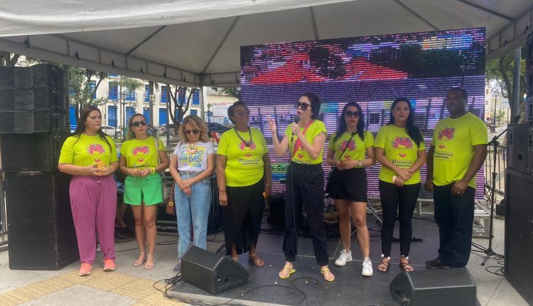 POLÍCIA CIVIL FAZ PANFLETAGEM DE CONSCIENTIZAÇÃO DE COMBATE À VIOLÊNCIA CONTRA A MULHER NA FEIRINHA CULTURAL DE SÃO LUÍS.