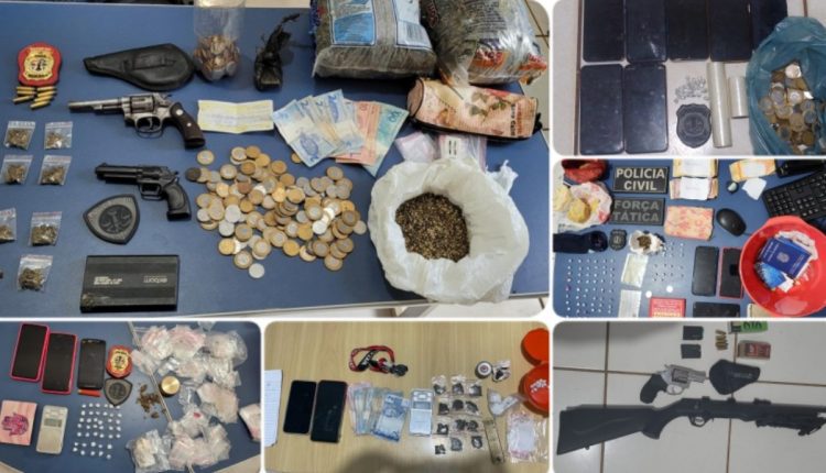 POLÍCIA CIVIL DEFLAGRA OPERAÇÃO DE REPRESSÃO AO TRÁFICO DE DROGAS NA CIDADE DE PORTO FRANCO;12 PESSOAS FORAM PRESAS