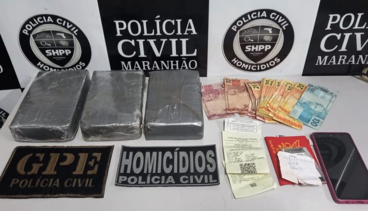 EM TIMON, POLÍCIA CIVIL PRENDE MULHER QUE TRANSPORTAVA MAIS DE 3KG DE COCAÍNA; A DROGA ESTÁ AVALIADA EM QUASE 250 MIL REAIS
