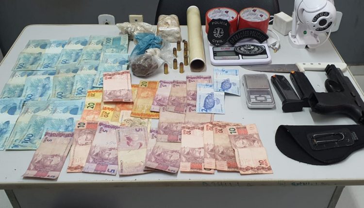 NA CIDADE DE COROATÁ, HOMEM É PRESO PELA POLÍCIA CIVIL PELOS CRIMES DE TRÁFICO DE DROGAS E POSSE ILEGAL DE ARMA DE FOGO