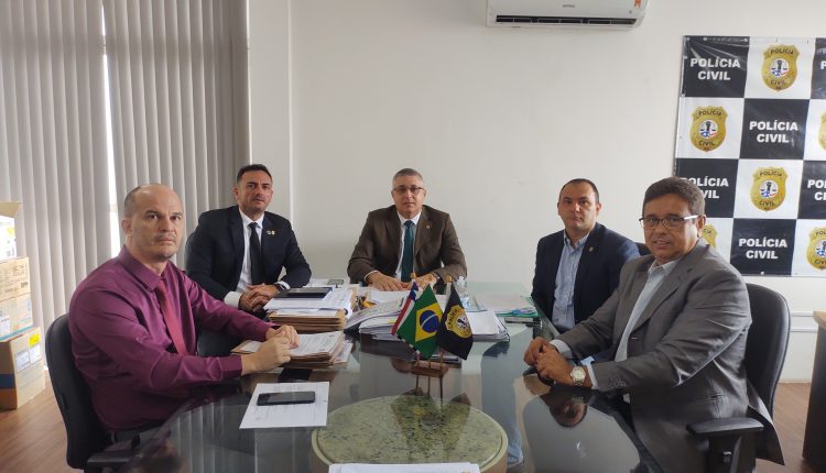 EM VISITA DE CORTESIA, DELEGADO-GERAL JAIR PAIVA RECEBE PRESIDENTE DA ADEPOL-MA