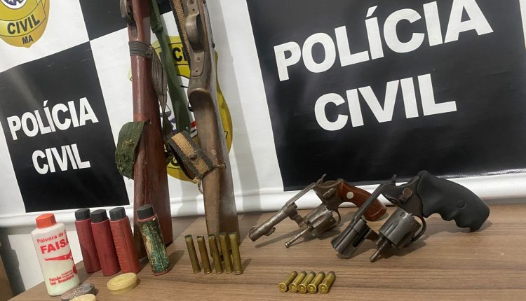 EM SÃO DOMINGOS DO MARANHÃO, POLÍCIA CIVIL PRENDE HOMEM POR TENTATIVA DE ESTUPRO E POSSE IRREGULAR DE ARMA DE FOGO