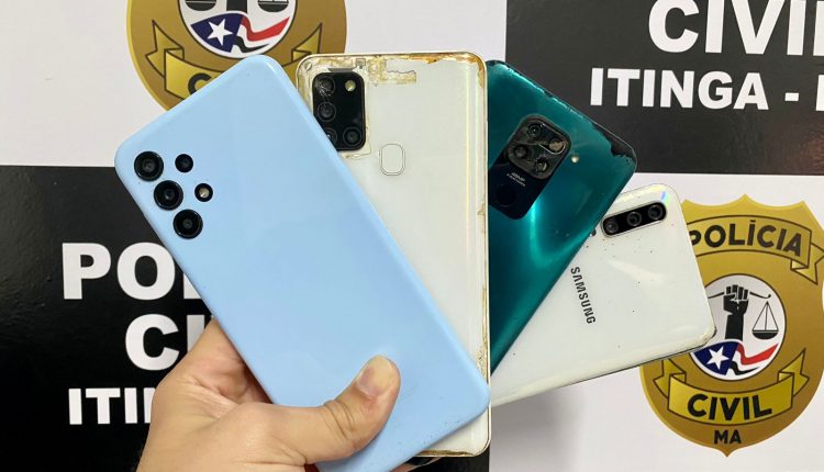 POLÍCIA CIVIL RECUPERA QUATRO CELULARES SUBTRAÍDOS EM ITINGA DO MARANHÃO