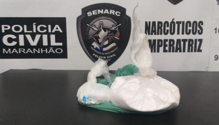 POLÍCIA CIVIL APREENDE CERCA DE MEIO QUILO DE COCAÍNA EM IMPERATRIZ