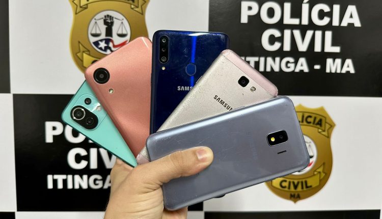 SEIS CELULARES ROUBADOS EM ITINGA DO MARANHÃO SÃO RECUPERADOS PELA POLÍCIA CIVIL