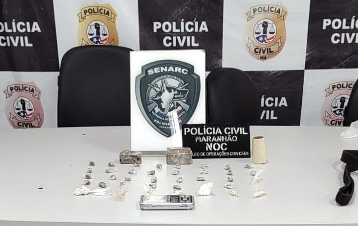 NO BAIRRO DA DIVINÉIA, POLÍCIA CIVIL PRENDE HOMEM POR TRÁFICO DE DROGAS