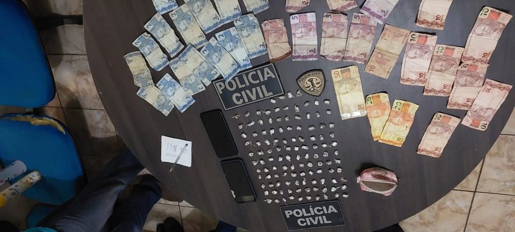 POLÍCIA CIVIL PRENDE, EM PRESIDENTE VARGAS, SUSPEITO POR TRÁFICO DE DROGAS E CORRUPÇÃO DE MENORES