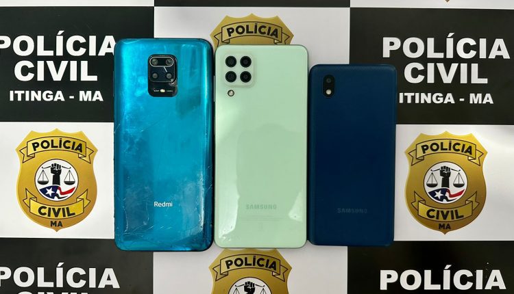 QUATRO CELULARES ROUBADOS EM ITINGA DO MARANHÃO SÃO RECUPERADOS PELA POLÍCIA CIVIL
