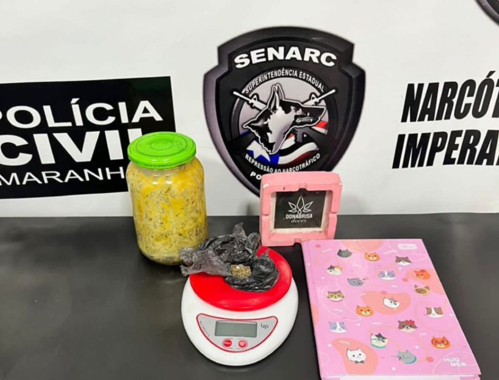 NA CIDADE DE IMPERATRIZ, POLÍCIA CIVIL PRENDE MULHER QUE VENDIA BRIGADEIROS À BASE DE MACONHA