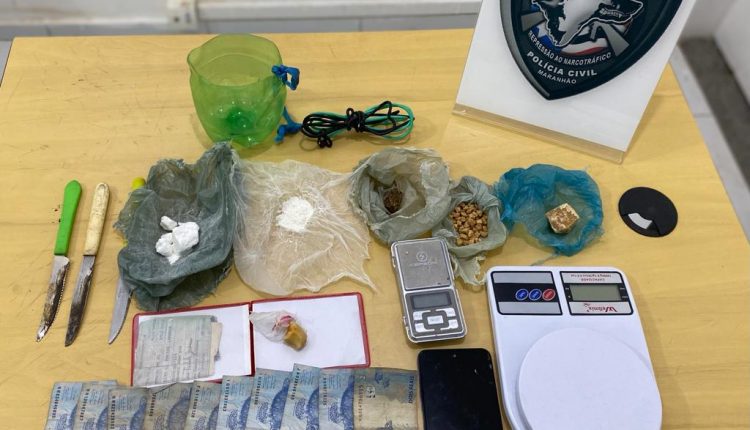 HOMEM É PRESO EM FLAGRANTE PELA POLÍCIA CIVIL POR TRÁFICO DE DROGAS EM SÃO LUÍS