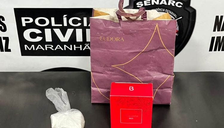 EM IMPERATRIZ, POLÍCIA CIVIL APREENDE COCAÍNA TRANSPORTADA EM EMBALAGEM DE PERFUME