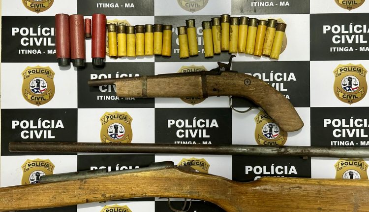 APÓS AMEAÇAR A EX-COMPANHEIRA, HOMEM É PRESO PELA POLÍCIA CIVIL POR POSSE ILEGAL DE ARMA DE FOGO EM ITINGA