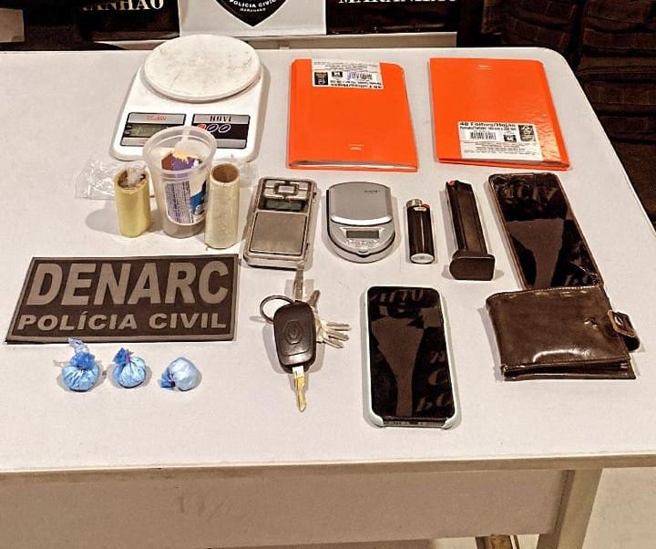 NA CIDADE DE TIMON, POLÍCIA CIVIL PRENDE HOMEM SUSPEITO POR TRÁFICO DE DROGAS