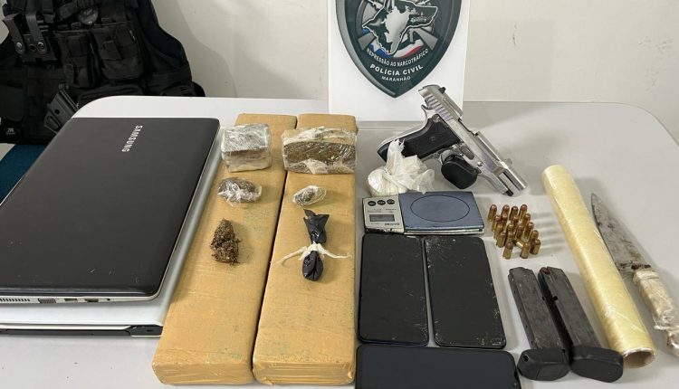 EM SÃO LUÍS, POLÍCIA CIVIL PRENDE HOMEM POR POSSE DE ARMA DE FOGO E TRÁFICO DE DROGAS