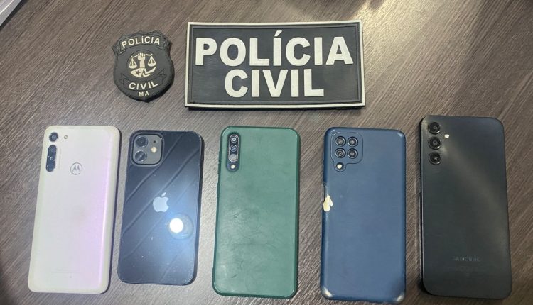 CINCO APARELHOS DE CELULARES SÃO RECUPERADOS EM OPERAÇÃO DA POLÍCIA CIVIL EM PENALVA