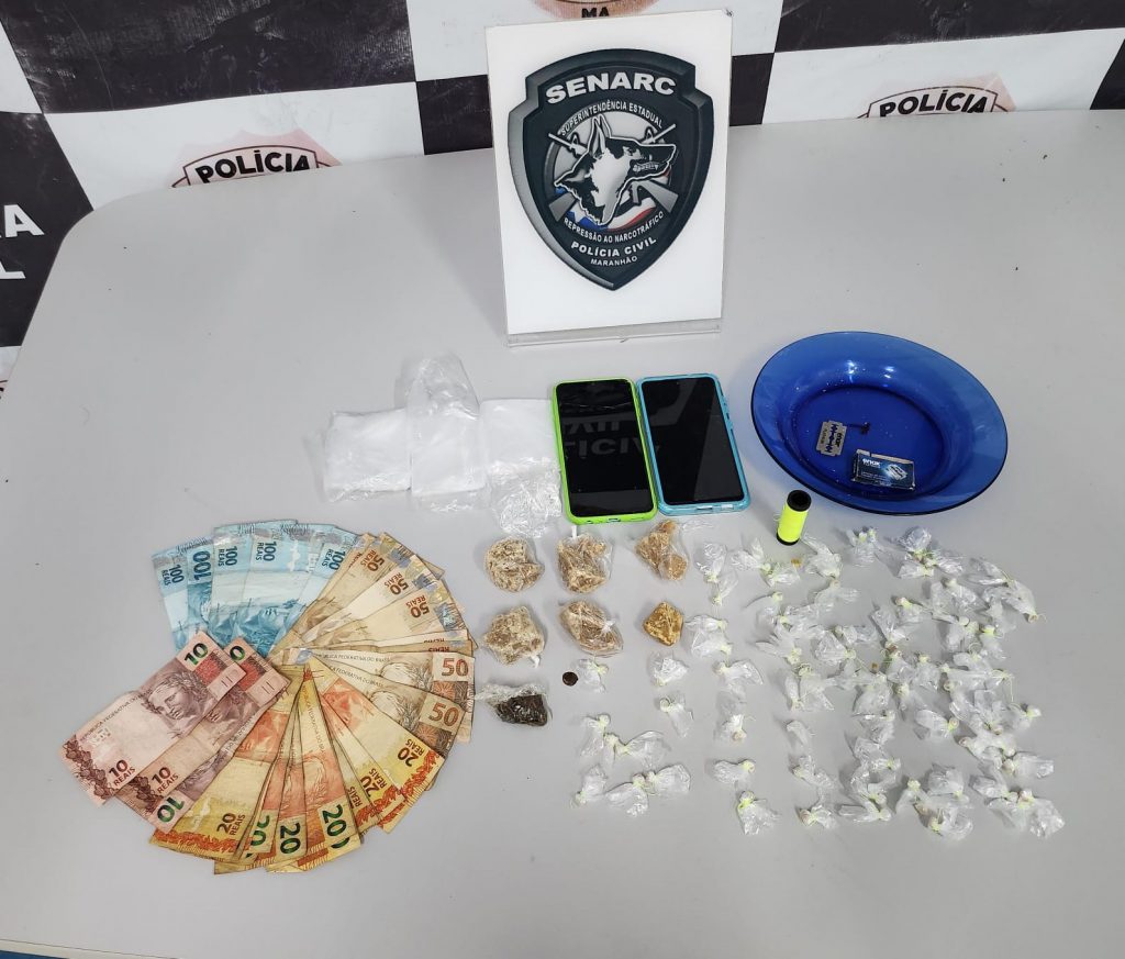 NO BAIRRO DO OLHO D’ÁGUA, TRÊS PESSOAS SÃO PRESAS PELA POLÍCIA CIVIL POR TRÁFICO DE DROGAS