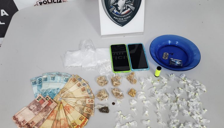 NO BAIRRO DO OLHO D’ÁGUA, TRÊS PESSOAS SÃO PRESAS PELA POLÍCIA CIVIL POR TRÁFICO DE DROGAS