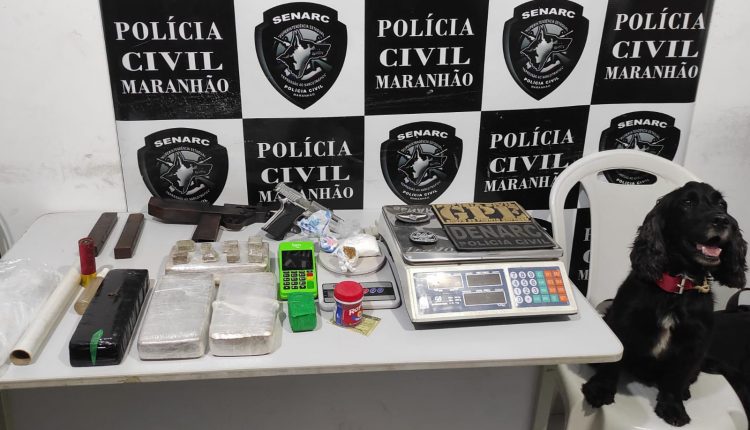 POLÍCIA CIVIL REALIZA OPERAÇÃO EM TIMON E APREENDE GRANDE QUANTIDADE DE ENTORPECENTES, ARMAS DE FOGO E UMA SUBMETRALHADORA; O MATERIAL ERAM AMARZENADOS EM UMA RESIDENCIA