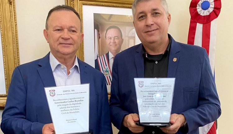 SINPOL HOMENAGEIA GOVERNADOR CARLOS BRANDÃO E SECRETÁRIOS EM SOLENIDADE REALIZADA NO PALÁCIO DOS LEÕES