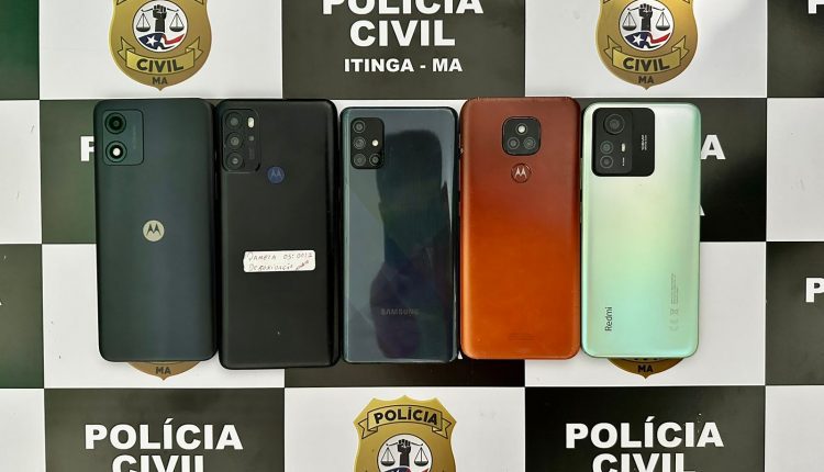 AÇÃO DA POLÍCIA CIVIL RESULTA NA RECUPERAÇÃO DE CINCO APARELHOS CELULARES FURTADOS OU ROUBADOS EM ITINGA