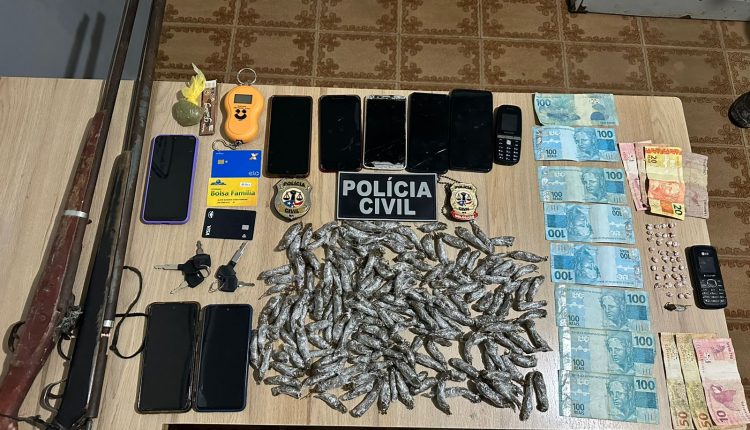 CINCO PESSOAS SÃO PRESAS DURANTE OPERAÇÃO DA POLÍCIA CIVIL DE COMBATE AO TRÁFICO DE DROGAS E ORGANIZAÇÃO CRIMINOSA EM MIRINZAL