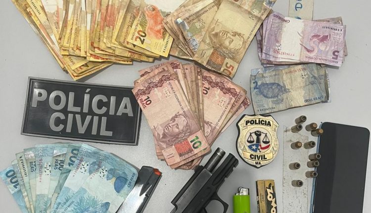 HOMEM INVESTIGADO POR LATROCÍNIO É PRESO EM FLAGRANTE POR PORTE ILEGAL DE ARMA DE FOGO EM CURURUPU