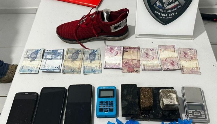 DUAS PESSOAS SÃO PRESAS PELA POLÍCIA CIVIL POR TRÁFICO DE DROGAS EM BAIRRO DA CAPITAL MARANHENSE