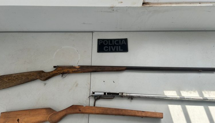 APÓS AMEAÇAR MULHER COM ARMA DE FOGO, HOMEM É PRESO POSSE ILEGAL DE ARMA DE FOGO EM BEQUIMÃO
