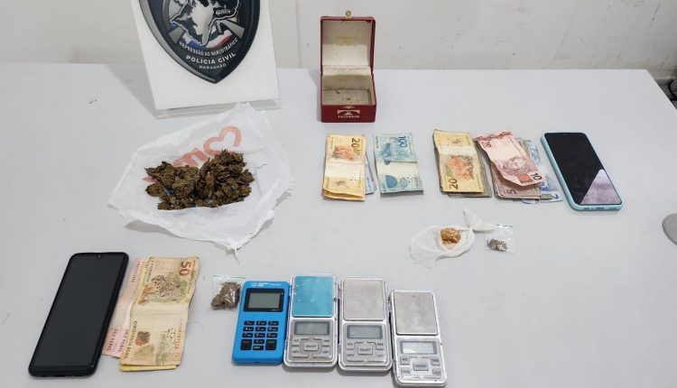 TRÊS PESSOAS SÃO PRESAS POR TRÁFICO DE DROGAS EM BAIRRO DE SÃO JOSÉ DE RIBAMAR