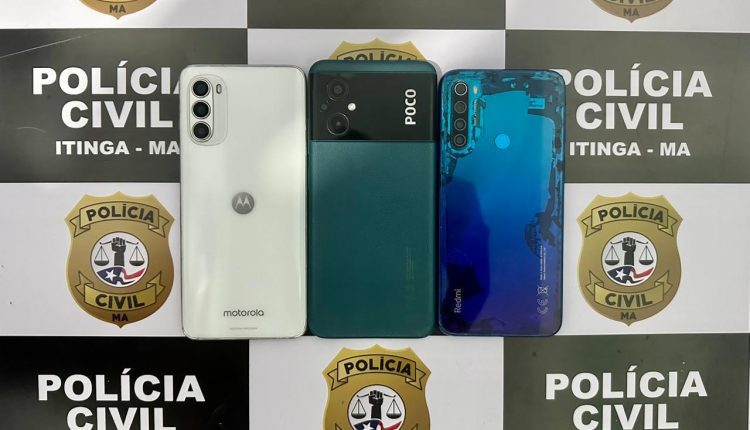 POLÍCIA CIVIL RECUPERA QUATRO CELULARES ROUBADOS EM ITINGA DO MARANHÃO