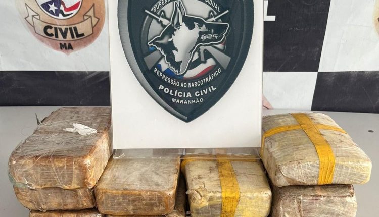 POLÍCIA CIVIL APREENDE 10 BARRAS DE CRACK EM SÃO JOSÉ DE RIBAMAR; UM HOMEM FOI PRESO