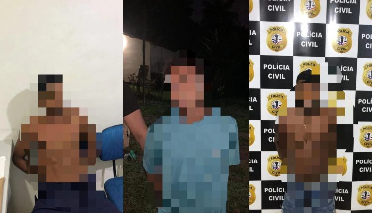 TRÊS SÃO PRESOS POR SUSPEITA DE FURTO, ROUBO, ORGANIZAÇÃO CRIMINOSA E AMEAÇA DURANTE OPERAÇÃO DA POLÍCIA CIVIL, EM BACURI